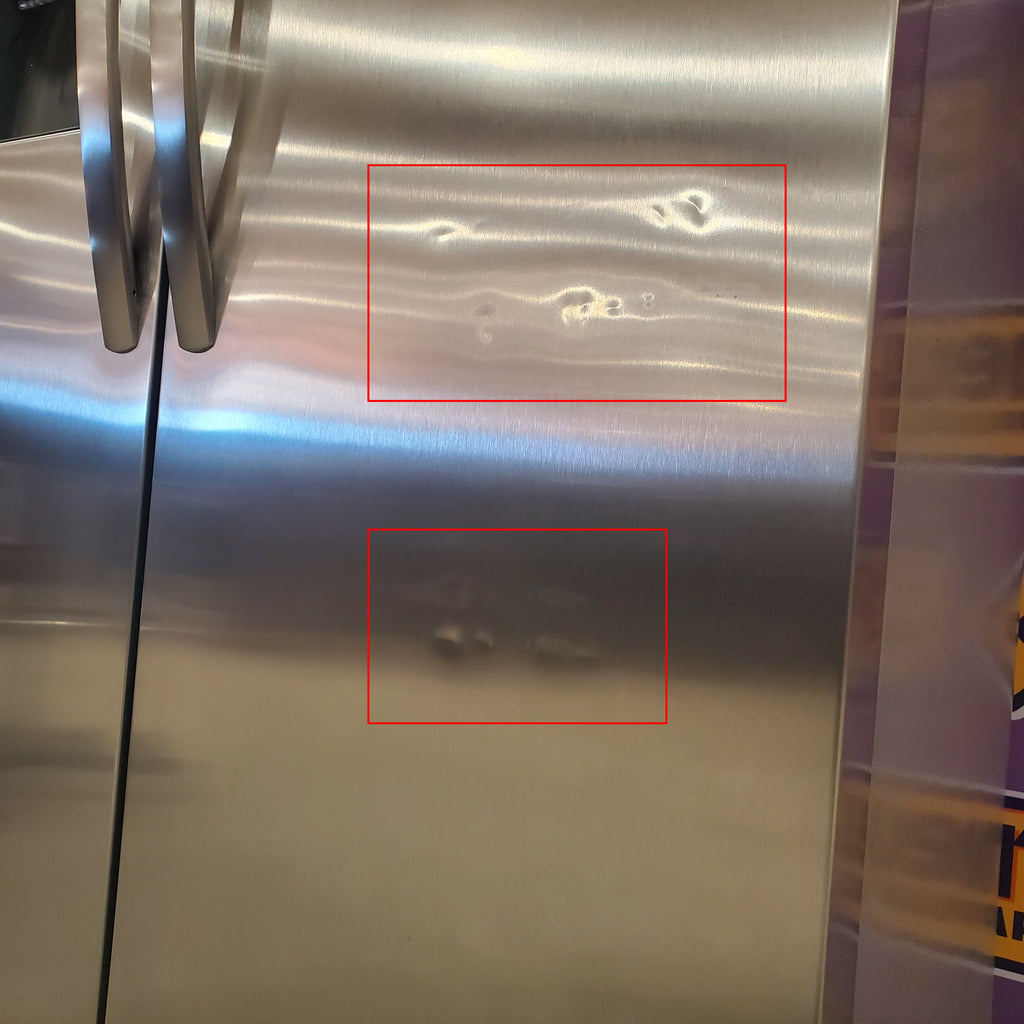 Frigidaire 25.6 cu. ft. ENERGY STAR Side by Side Refrigerator with Exterior Water and Ice Dispenser in Stainless Steel 3SD843 - FRSS2623AS - Scratch & Dent (Minor)