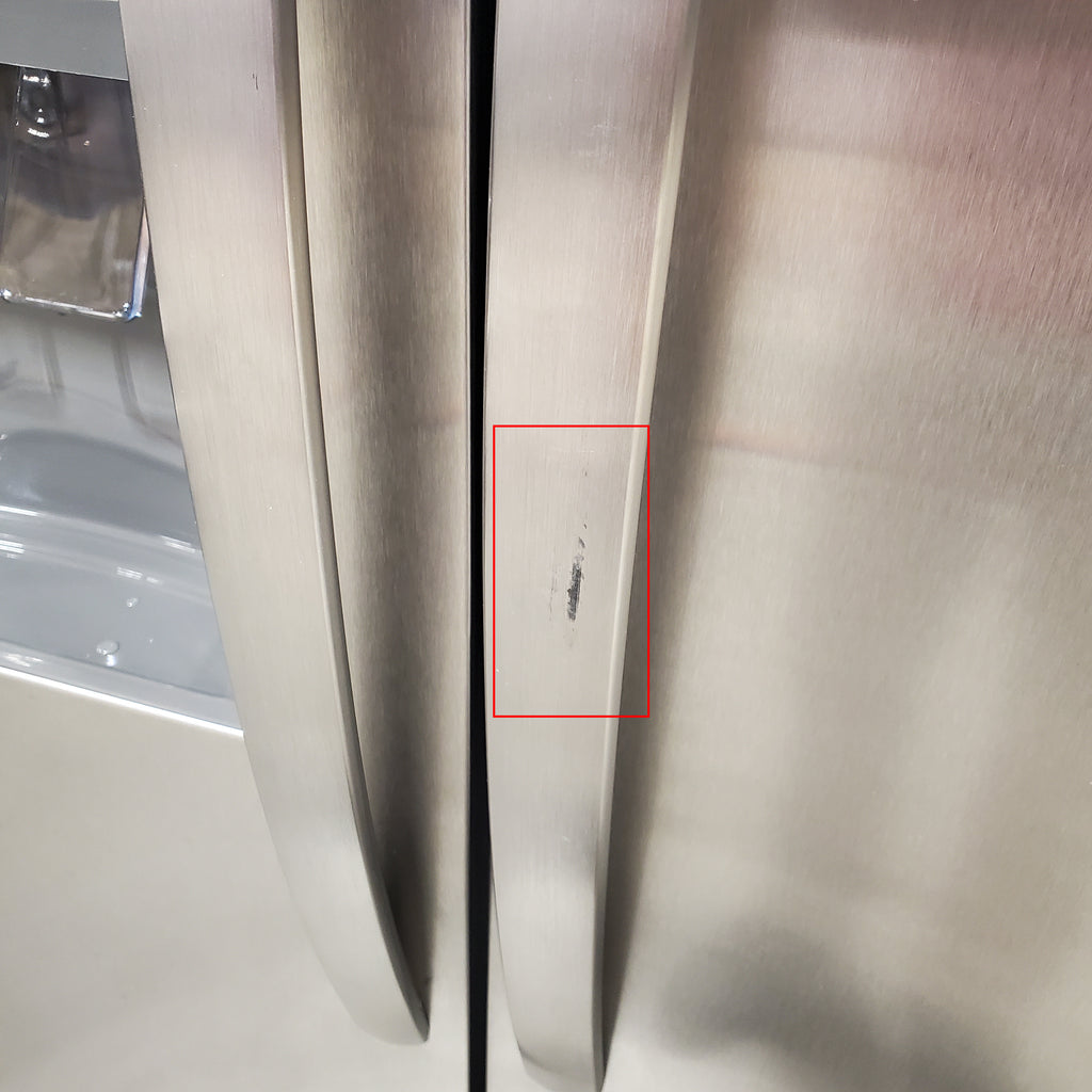 Frigidaire 25.6 cu. ft. ENERGY STAR Side by Side Refrigerator with Exterior Water and Ice Dispenser in Stainless Steel 3SD1078 - FRSS2623AS - Scratch & Dent (Minor)