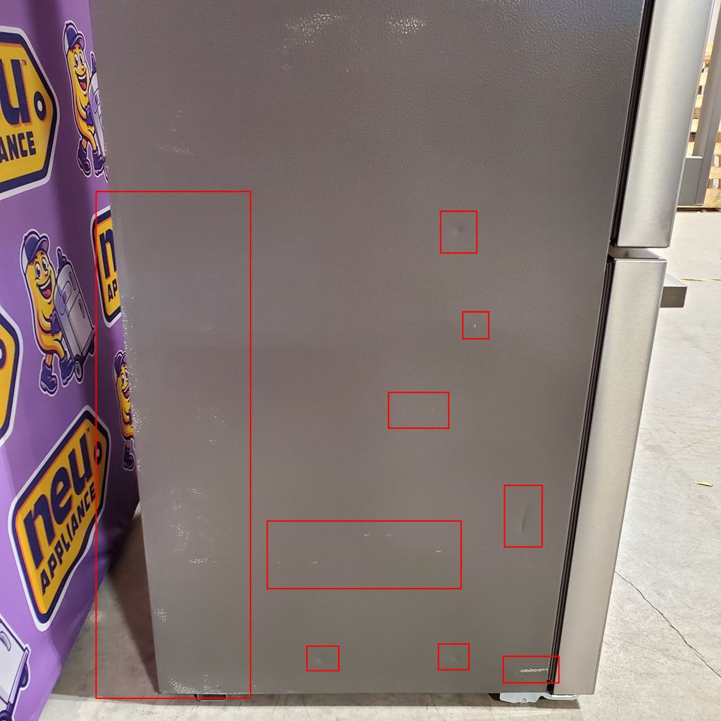 Hisense Counter Depth Bottom Freezer 17.2 Cu. Ft. Refrigerator with LED Lighting and Super Cool and Super Freeze in Fingerprint Stainless Steel 24SD053 - HRB171N6ASE - Scratch and Dent (Minor)