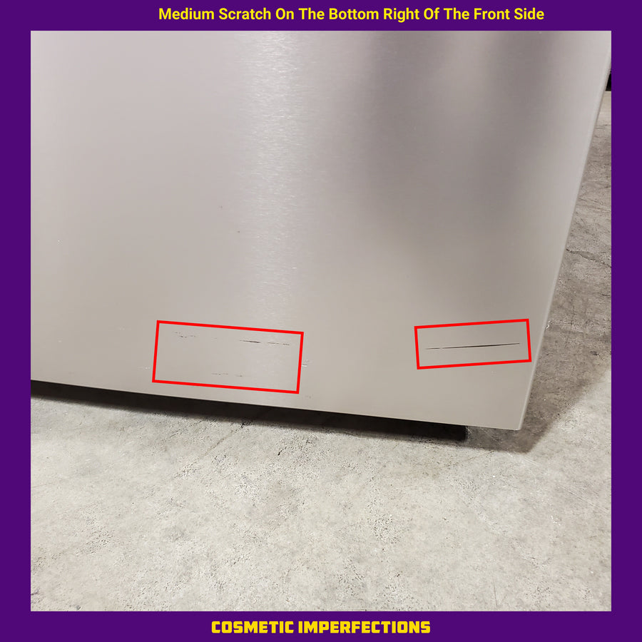 Whirlpool 31 cu. ft. Standard Depth French Door Refrigerator in Fingerprint Resist Stainless Finish w/ Interior Dispenser WRFF3336SZ - Scratch & Dent (Moderate)