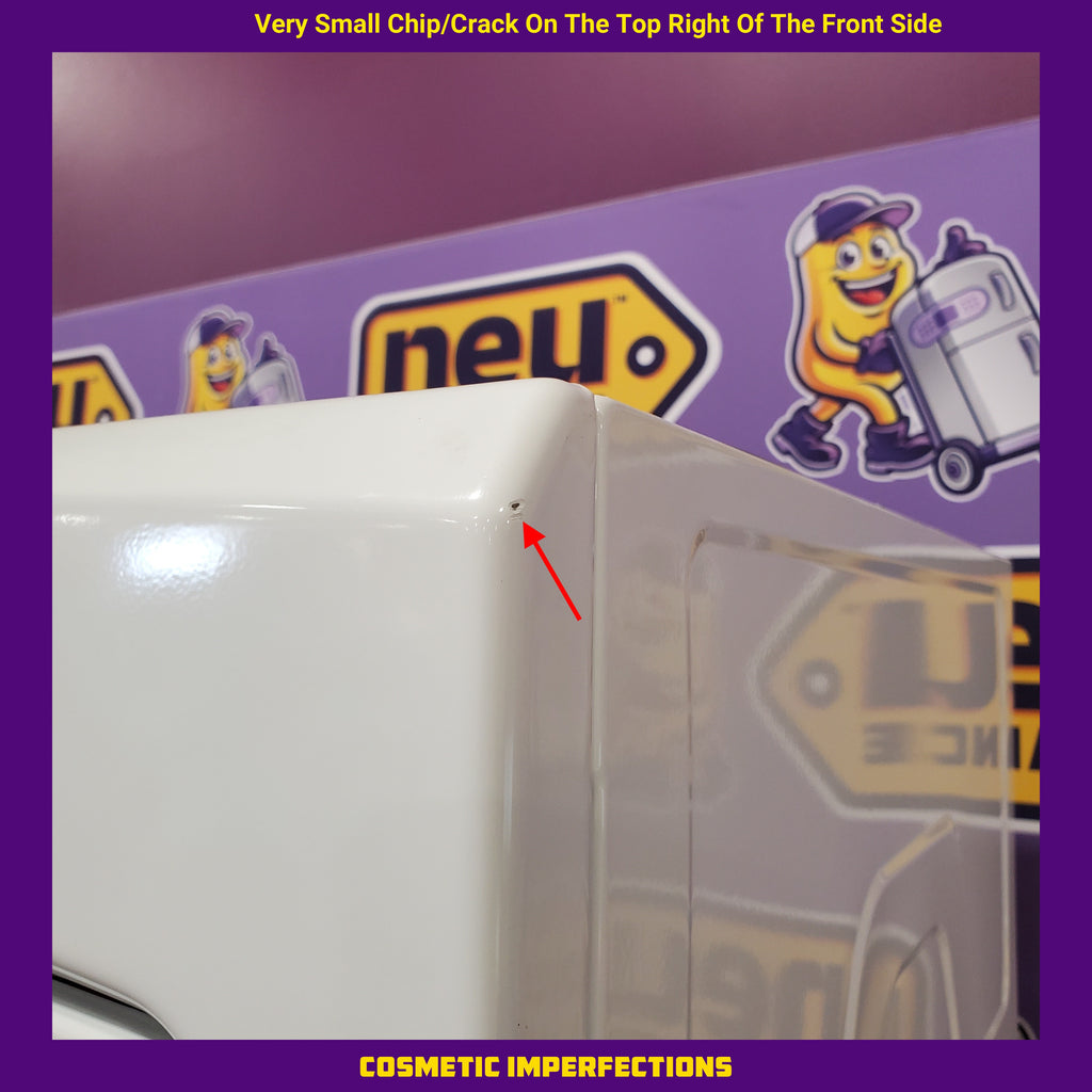 GE 24 in.  Spacemaker 2.3 cu. ft. Washer and 4.4 cu. ft. Gas Laundry Center with Stainless Steel Wash Basket 31134SD181 - GUD24GSSMWW - Scratch & Dent (Minor)