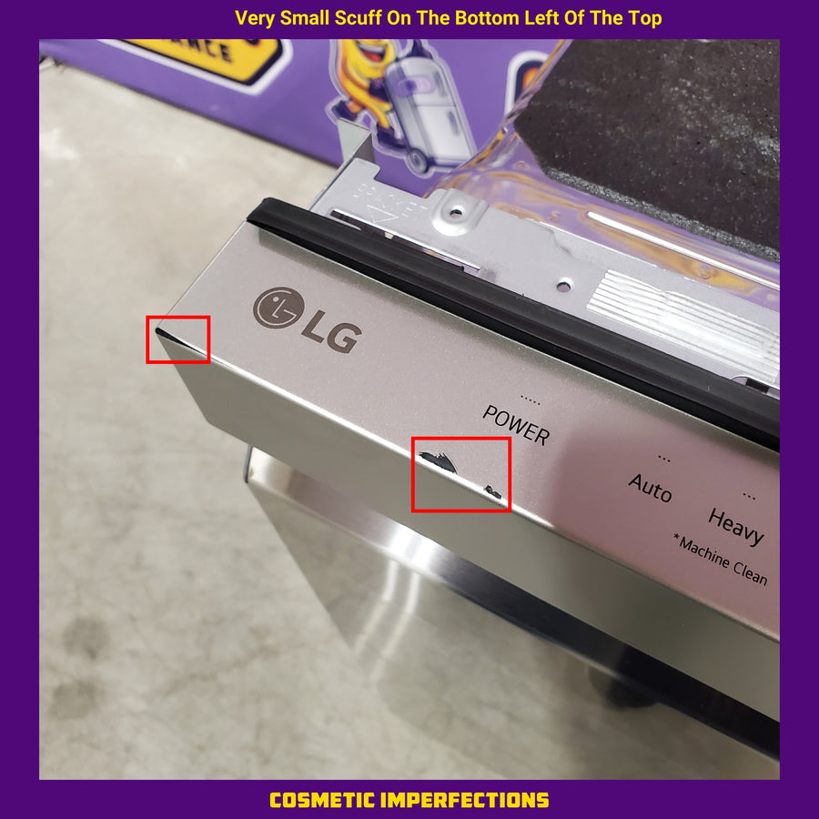 LG Top Control Dishwasher with QuadWash™ and Dynamic Dry™ 251315SD1137 - LDPN454HT - Scratch & Dent (Moderate)