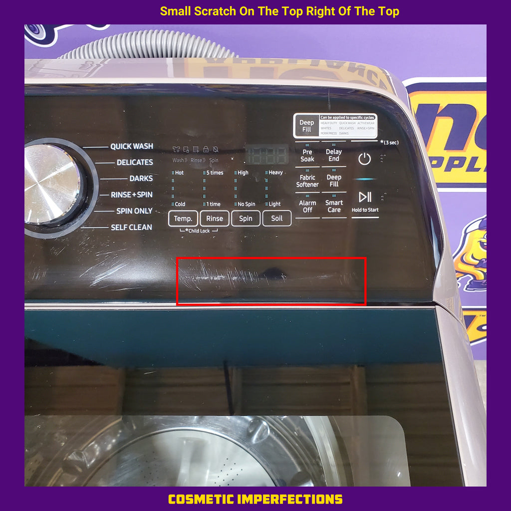 Pictures of Samsung 5.0 cu. ft. High Efficiency Top Load Washer with Active WaterJet in Champagne WA50T5300AC - Certified Refurbished - Neu Appliance Outlet - Discount Appliance Outlet in Austin, Tx