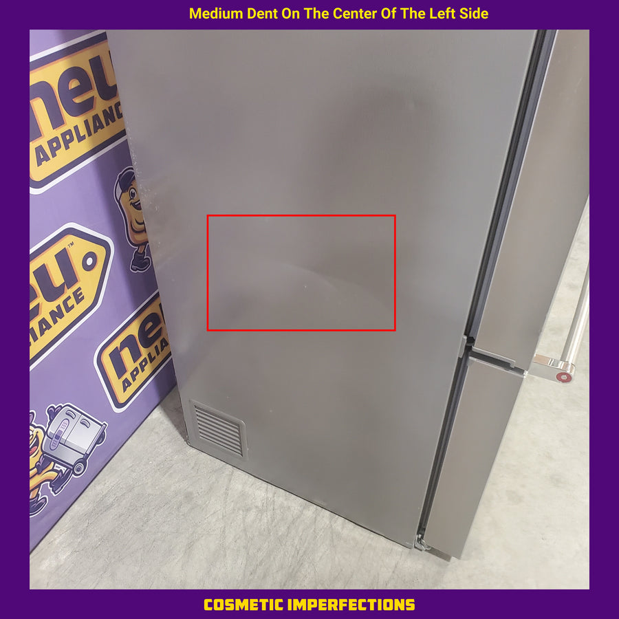 KitchenAid 23.8 cu. ft. Counter-Depth French Door Platinum Interior Refrigerator with PrintShield™ Finish 31135SD264 - KRFC704FPS - Scratch and Dent (Moderate)