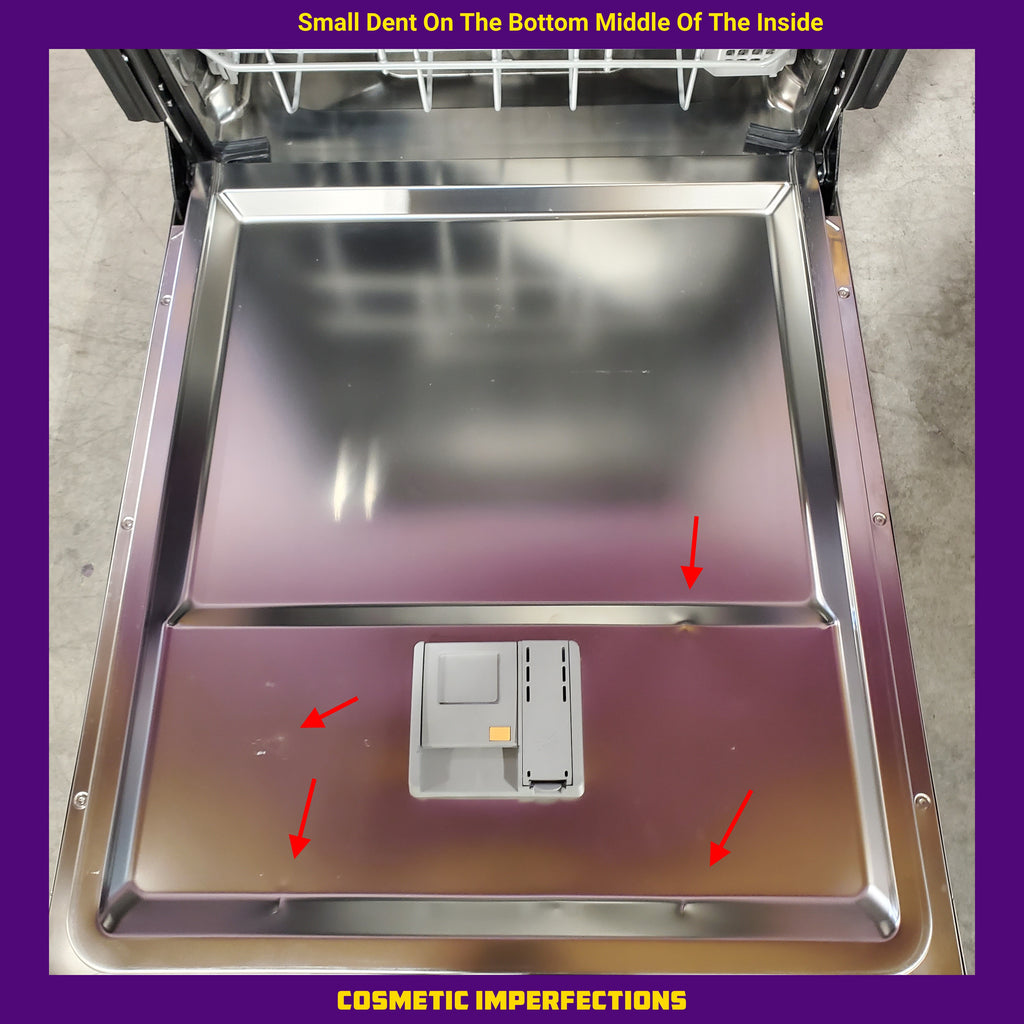 Pictures of Samsung Bespoke 24-in Top Control Built-in Dishwasher (White Glass) With Third Rack, AutoRelease Door, 46-Decibel 25SD085 - DW80CB545012 - Scratch & Dent (Minor) - Neu Appliance Outlet - Discount Appliance Outlet in Austin, Tx