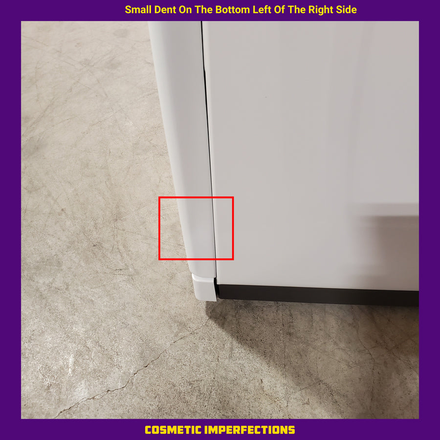 Whirlpool High Efficiency Agitator Large Top-Load Washer in White WTW5105HW - Scratch & Dent (Minor) and Whirlpool 7.4 cu. ft. Electric Dryer with Hamper Door WED8127LW - Scratch & Dent (Minor)
