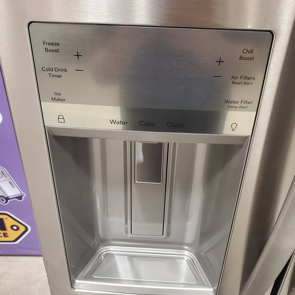 Pictures of Frigidaire Gallery 22 Cu. Ft. 4-Door Counter-depth French Door Refrigerator with Ice Maker (Fingerprint Resistant Stainless Steel) ENERGY STAR 20SD142 - GRMC2273CF - Scratch & Dent (Moderate) - Neu Appliance Outlet - Discount Appliance Outlet in Austin, Tx