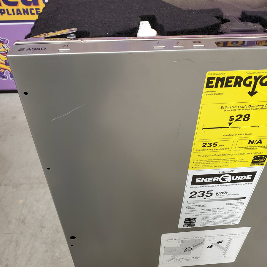 ASKO 40 Series Panel Ready Dishwasher with XXL Interior 11113102 - DFI664XXL.U - Scratch & Dent (Minor)