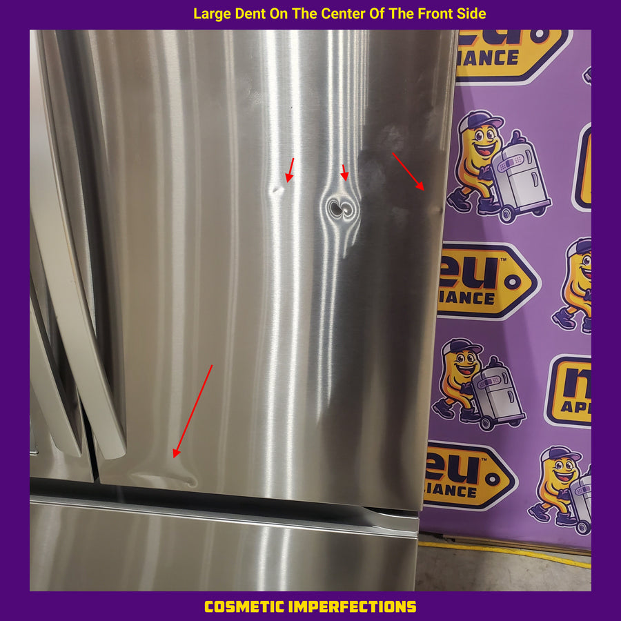 LG 29 cu. ft. Smart Standard-Depth MAX™ 4-Door French Door Refrigerator with Full-Convert Drawer™ in Print Proof Stainless Steel LF29H8330S - Scratch & Dent (Moderate)