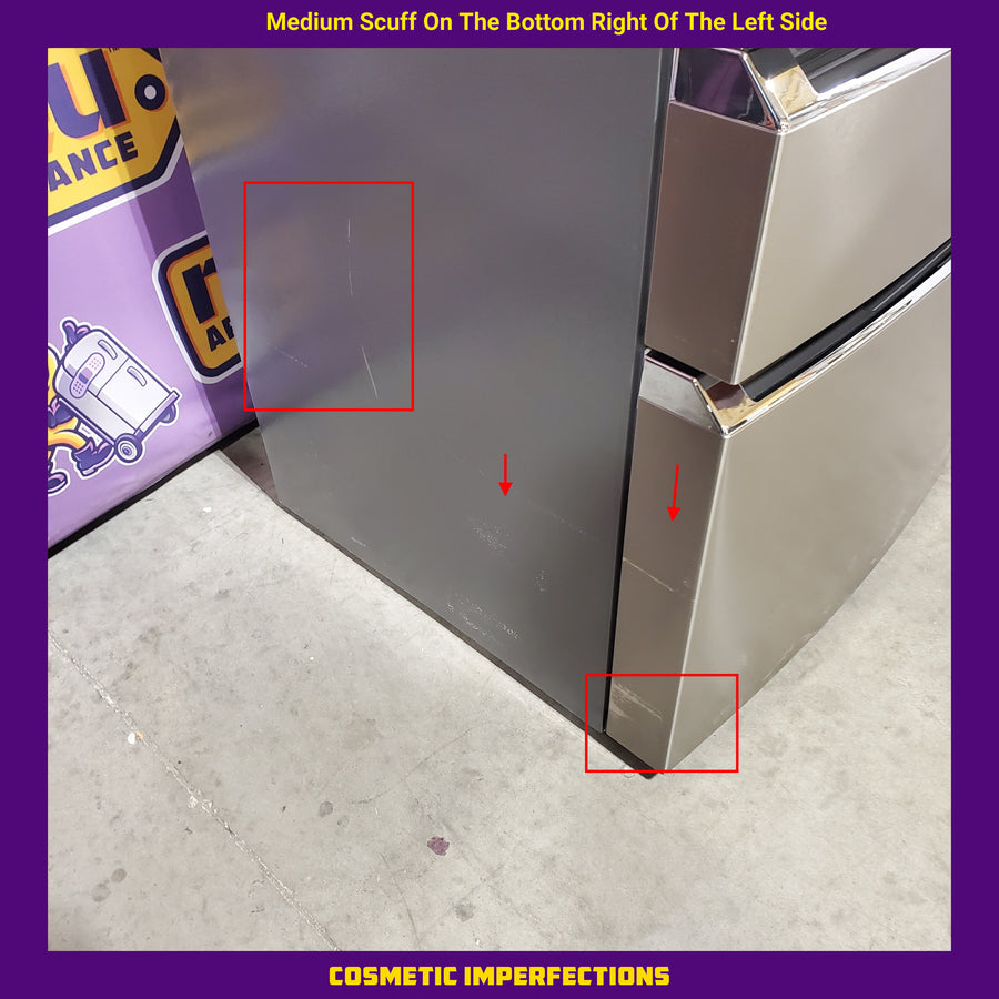 Frigidaire Gallery 22 Cu. Ft. 4-Door Counter-depth French Door Refrigerator with Ice Maker (Fingerprint Resistant Stainless Steel) ENERGY STAR GRMC2273CF - Scratch & Dent (Moderate)