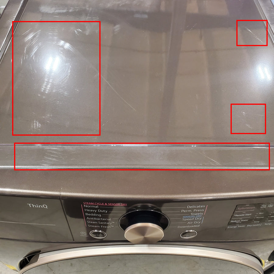 LG Front Load 4.5 Cu. Ft. Washer with TurboWash 360 Technology WM4000HBA - Scratch & Dent (Minor) and LG Smart Wi-Fi Enabled Front Load Electric 7.4 Cu. Ft. Dryer with TurboSteam 16265 - DLEX4000B - Scratch & Dent (Moderate)