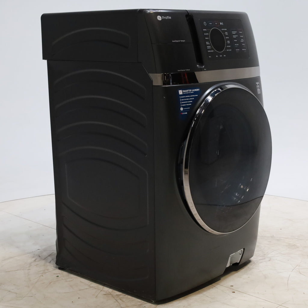 Pictures of Carbon Graphite ENERGY STAR  GE Profile 4.5 cu. ft. Capacity Front Load Combo Washing Machine and Electric Dryer with Ventless Heat Pump Technology - Scratch & Dent - Major - Neu Appliance Outlet - Discount Appliance Outlet in Austin, Tx