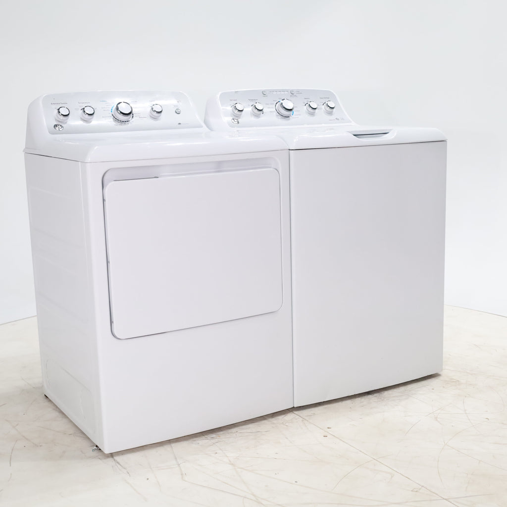 Pictures of ENERGY STAR GE. 4.2 cu. ft. Top Load Washing Machine with Stain Removal Guide and HE GE 7.2 cu. ft. Electric Dryer with HE Sensor Dry - Certified Refurbished - Neu Appliance Outlet - Discount Appliance Outlet in Austin, Tx