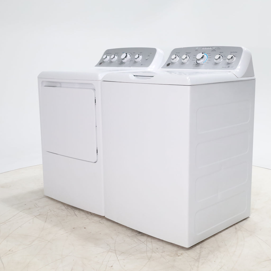 Pictures of ENERGY STAR GE. 4.2 cu. ft. Top Load Washing Machine with Stain Removal Guide and HE GE 7.2 cu. ft. Electric Dryer with HE Sensor Dry - Certified Refurbished - Neu Appliance Outlet - Discount Appliance Outlet in Austin, Tx