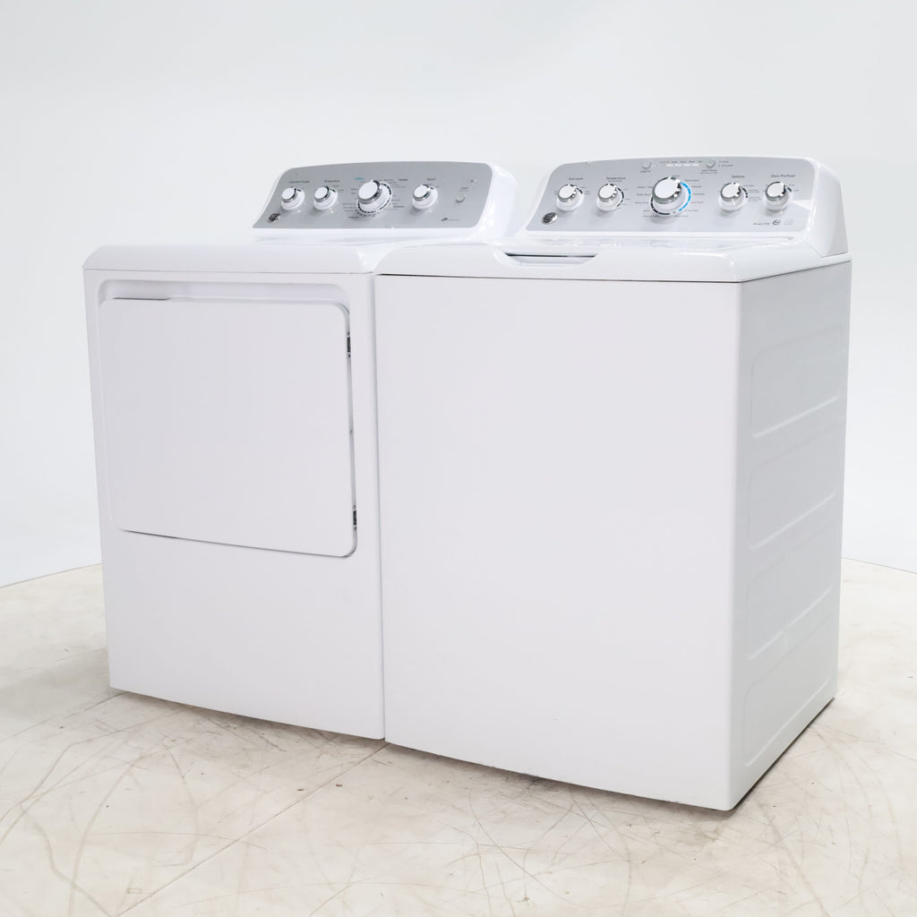 Pictures of ENERGY STAR GE. 4.2 cu. ft. Top Load Washing Machine with Stain Removal Guide and HE GE 7.2 cu. ft. Electric Dryer with HE Sensor Dry - Certified Refurbished - Neu Appliance Outlet - Discount Appliance Outlet in Austin, Tx