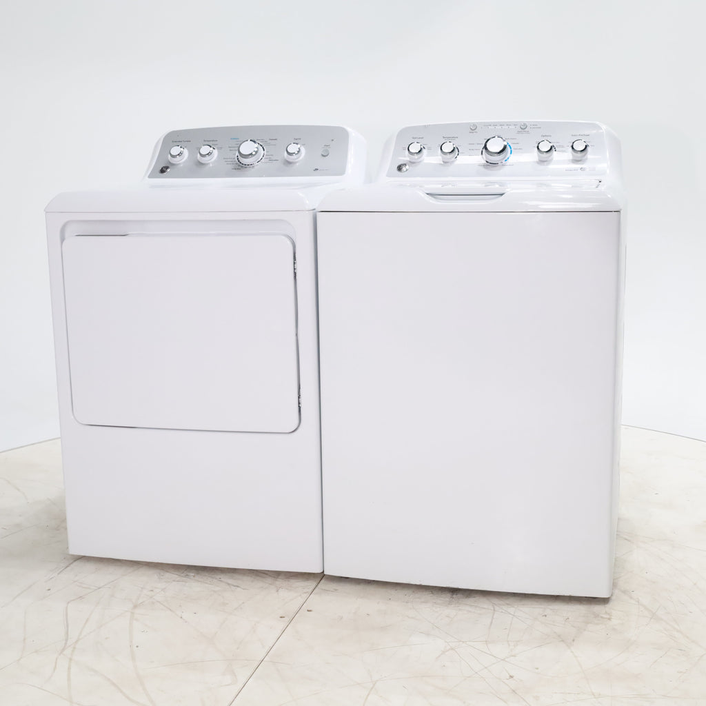 Pictures of ENERGY STAR GE. 4.2 cu. ft. Top Load Washing Machine with Stain Removal Guide and HE GE 7.2 cu. ft. Electric Dryer with HE Sensor Dry - Certified Refurbished - Neu Appliance Outlet - Discount Appliance Outlet in Austin, Tx