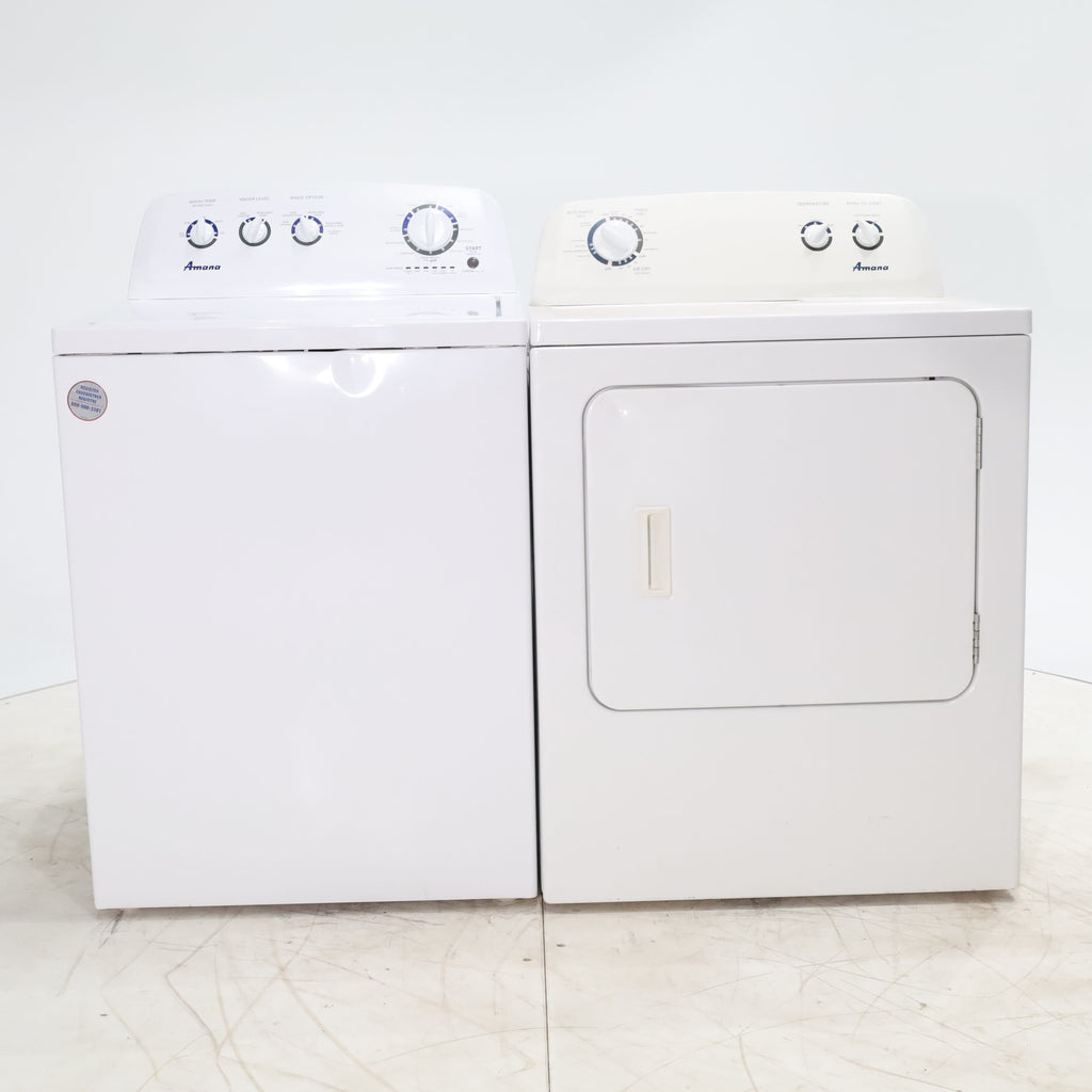 Pictures of Amana 3.8 cu. ft. Top Load Washing Machine with Deep Water Wash Option and Amana 7.0 cu. ft. Electric Dryer with Automatic Cycles - Certified Refurbished - Neu Appliance Outlet - Discount Appliance Outlet in Austin, Tx