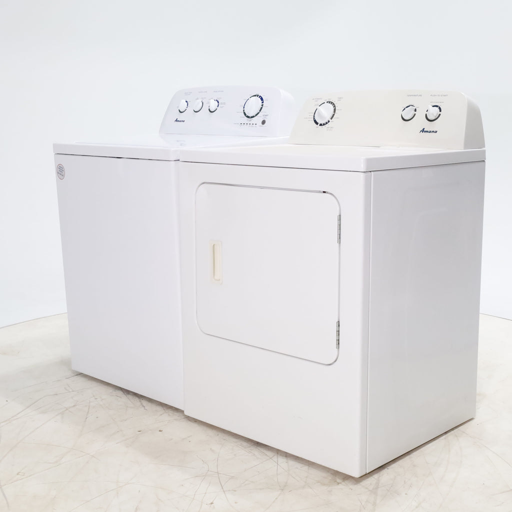 Pictures of Amana 3.8 cu. ft. Top Load Washing Machine with Deep Water Wash Option and Amana 7.0 cu. ft. Electric Dryer with Automatic Cycles - Certified Refurbished - Neu Appliance Outlet - Discount Appliance Outlet in Austin, Tx