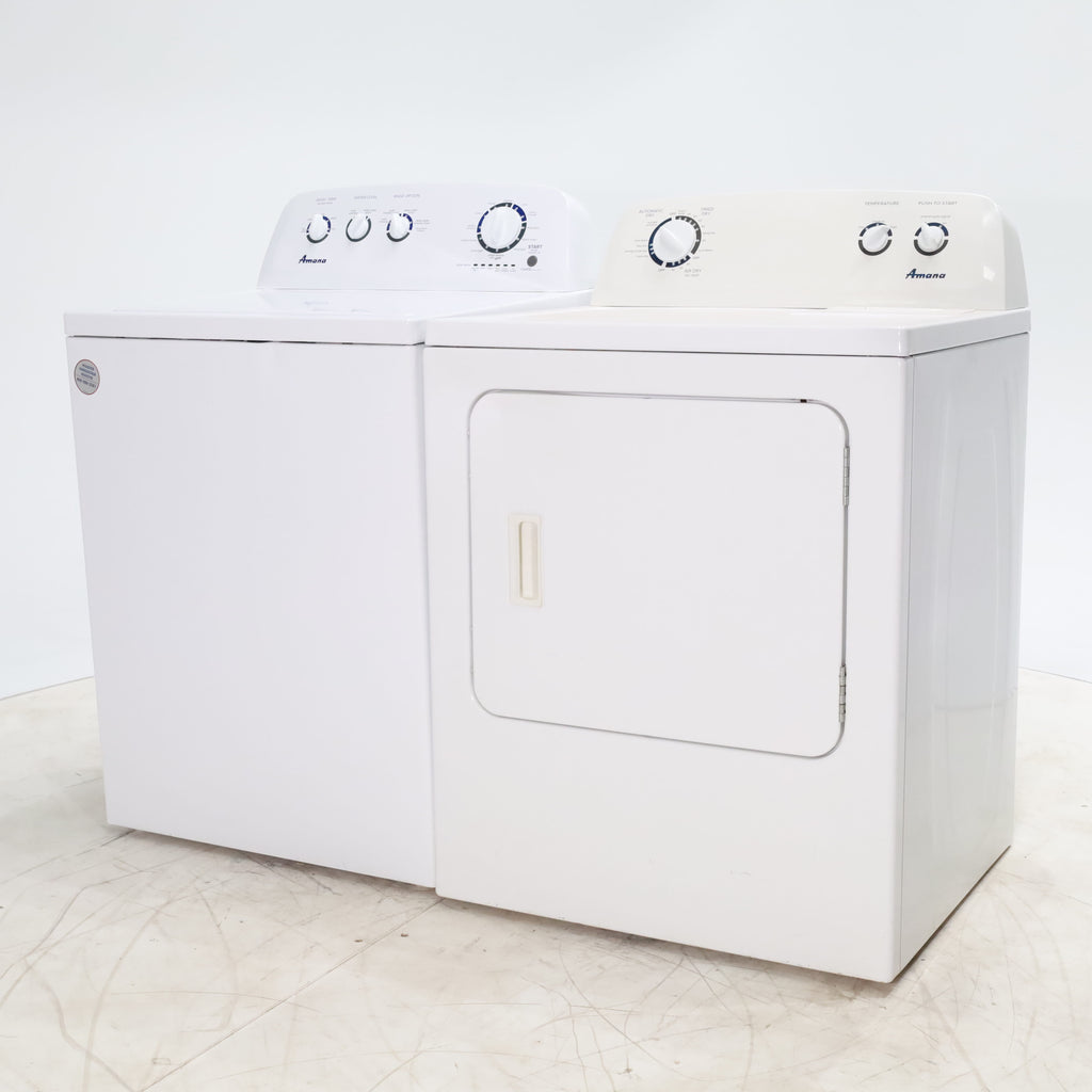 Pictures of Amana 3.8 cu. ft. Top Load Washing Machine with Deep Water Wash Option and Amana 7.0 cu. ft. Electric Dryer with Automatic Cycles - Certified Refurbished - Neu Appliance Outlet - Discount Appliance Outlet in Austin, Tx