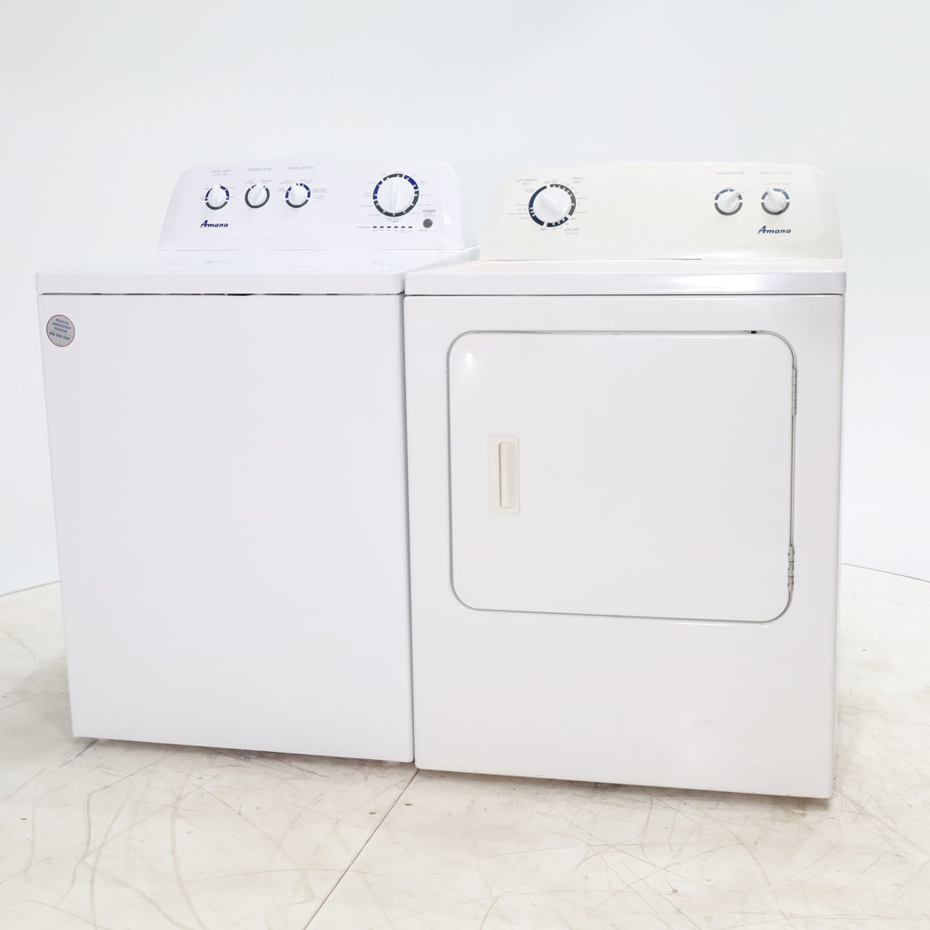 Pictures of Amana 3.8 cu. ft. Top Load Washing Machine with Deep Water Wash Option and Amana 7.0 cu. ft. Electric Dryer with Automatic Cycles - Certified Refurbished - Neu Appliance Outlet - Discount Appliance Outlet in Austin, Tx