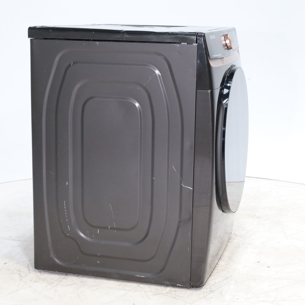 Pictures of Brushed Black ENERGY STAR Samsung 7.5 cu. ft. Frontload Electric Dryer with Steam - Scratch & Dent - Major - Neu Appliance Outlet - Discount Appliance Outlet in Austin, Tx