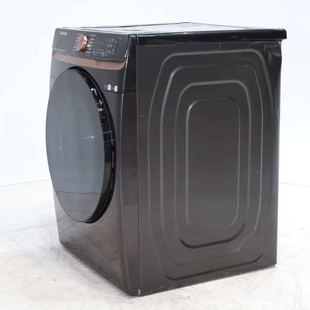 Pictures of Brushed Black ENERGY STAR Samsung 7.5 cu. ft. Frontload Electric Dryer with Steam - Scratch & Dent - Major - Neu Appliance Outlet - Discount Appliance Outlet in Austin, Tx