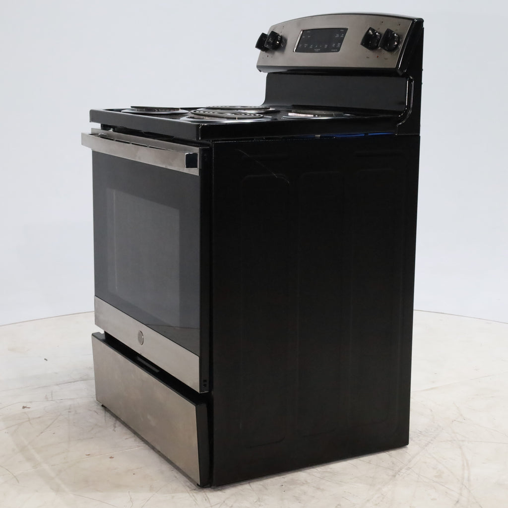 Pictures of GE Statinless Steel 30 inch 4 Elements 5.3-cu ft Self-Cleaning Freestanding Electric Range - Certified Refurbished - Neu Appliance Outlet - Discount Appliance Outlet in Austin, Tx