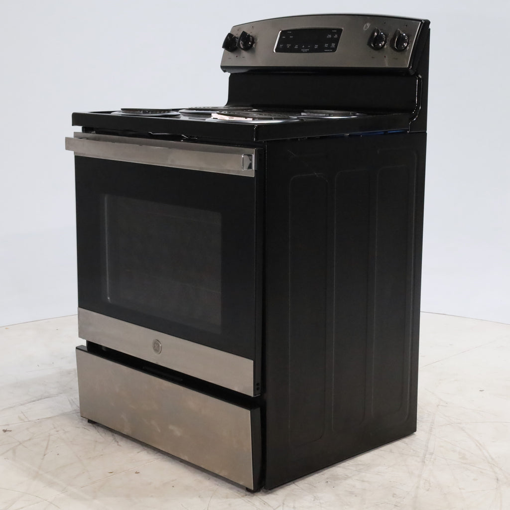 Pictures of GE Statinless Steel 30 inch 4 Elements 5.3-cu ft Self-Cleaning Freestanding Electric Range - Certified Refurbished - Neu Appliance Outlet - Discount Appliance Outlet in Austin, Tx