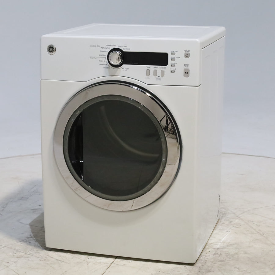 24" Wide Compact GE 4.0 cu.ft. Capacity Electric Dryer with Durable Stainless Steel Drum -  Certified Refurbished