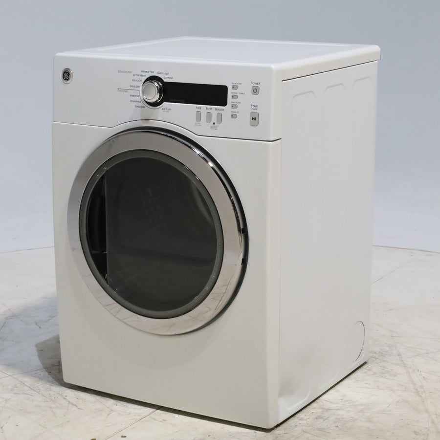 24" Wide Compact GE 4.0 cu.ft. Capacity Electric Dryer with Durable Stainless Steel Drum -  Certified Refurbished