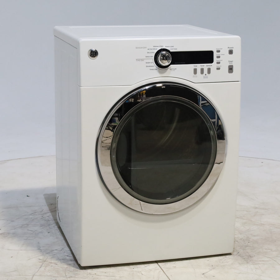 24" Wide Compact GE 4.0 cu.ft. Capacity Electric Dryer with Durable Stainless Steel Drum -  Certified Refurbished