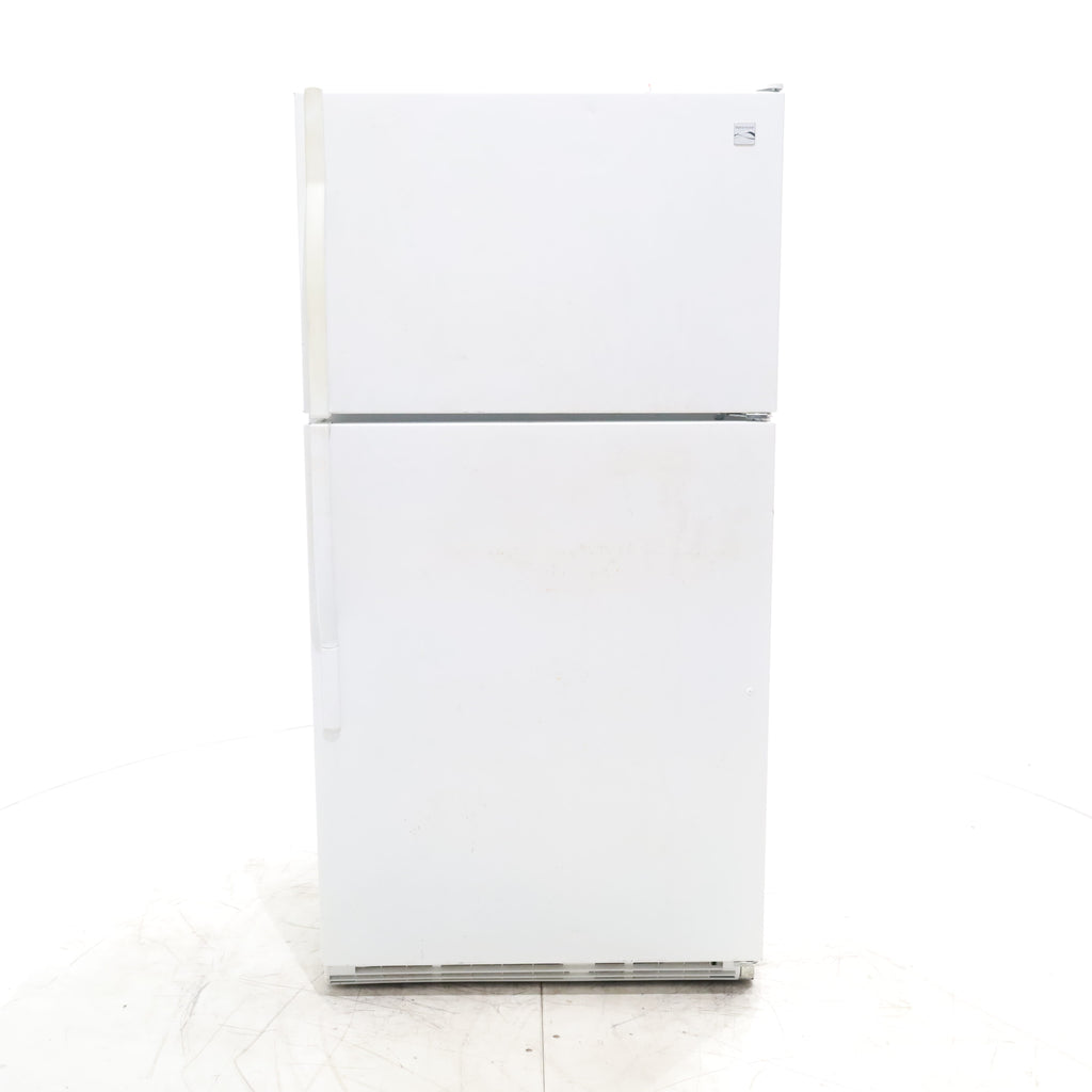 Pictures of White Kenmore 21 cu ft Top Freezer Refrigerator with Adjustable Shelving - Certified Refurbished - Neu Appliance Outlet - Discount Appliance Outlet in Austin, Tx