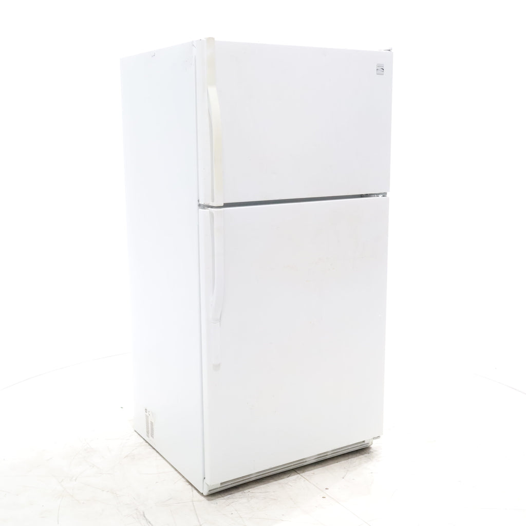 Pictures of White Kenmore 21 cu ft Top Freezer Refrigerator with Adjustable Shelving - Certified Refurbished - Neu Appliance Outlet - Discount Appliance Outlet in Austin, Tx