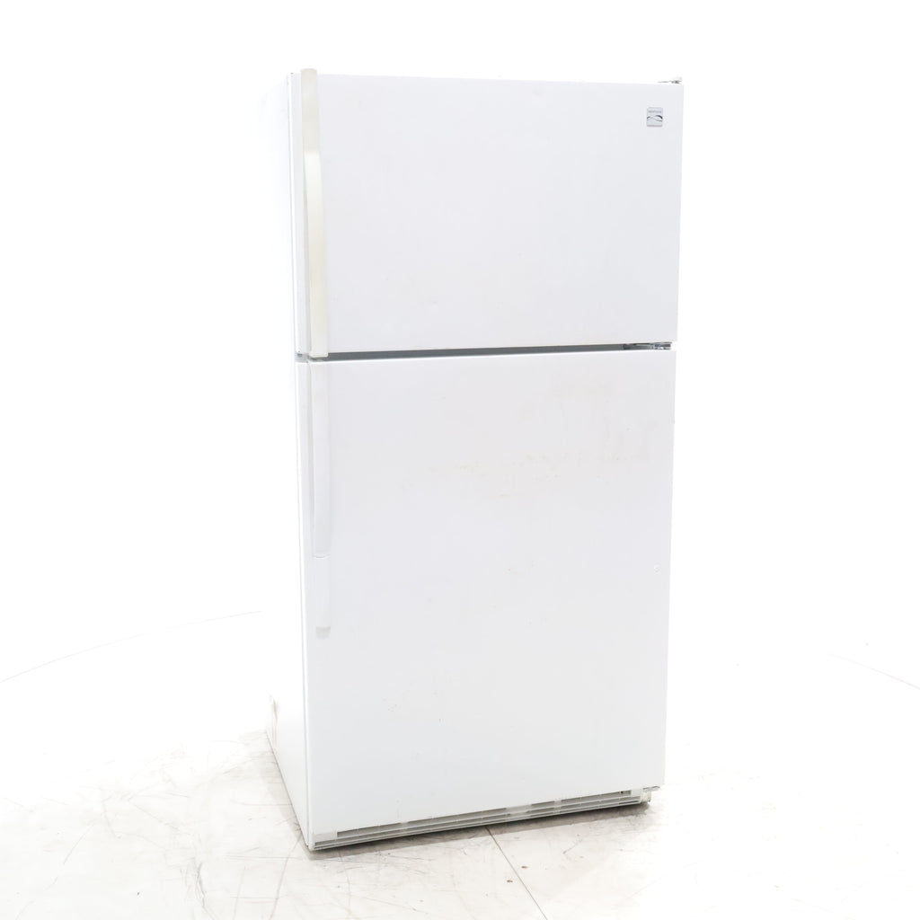 Pictures of White Kenmore 21 cu ft Top Freezer Refrigerator with Adjustable Shelving - Certified Refurbished - Neu Appliance Outlet - Discount Appliance Outlet in Austin, Tx