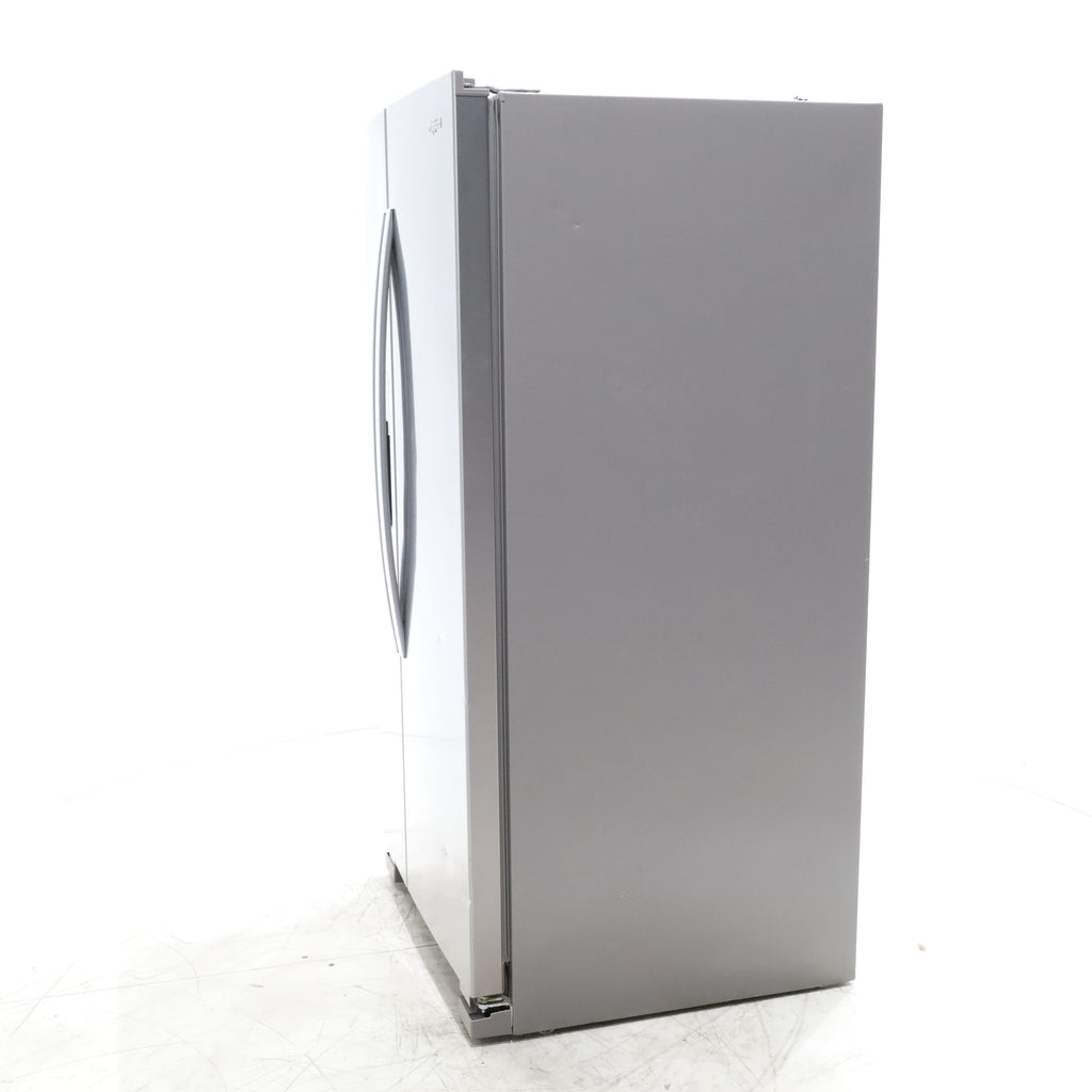 Pictures of 33 in. Wide Fingerprint-Resistant Stainless Steel Whirlpool 21.4 cu. ft. Side by Side Refrigerator with In Door Ice and Water Dispenser - Certified Refurbished - Neu Appliance Outlet - Discount Appliance Outlet in Austin, Tx