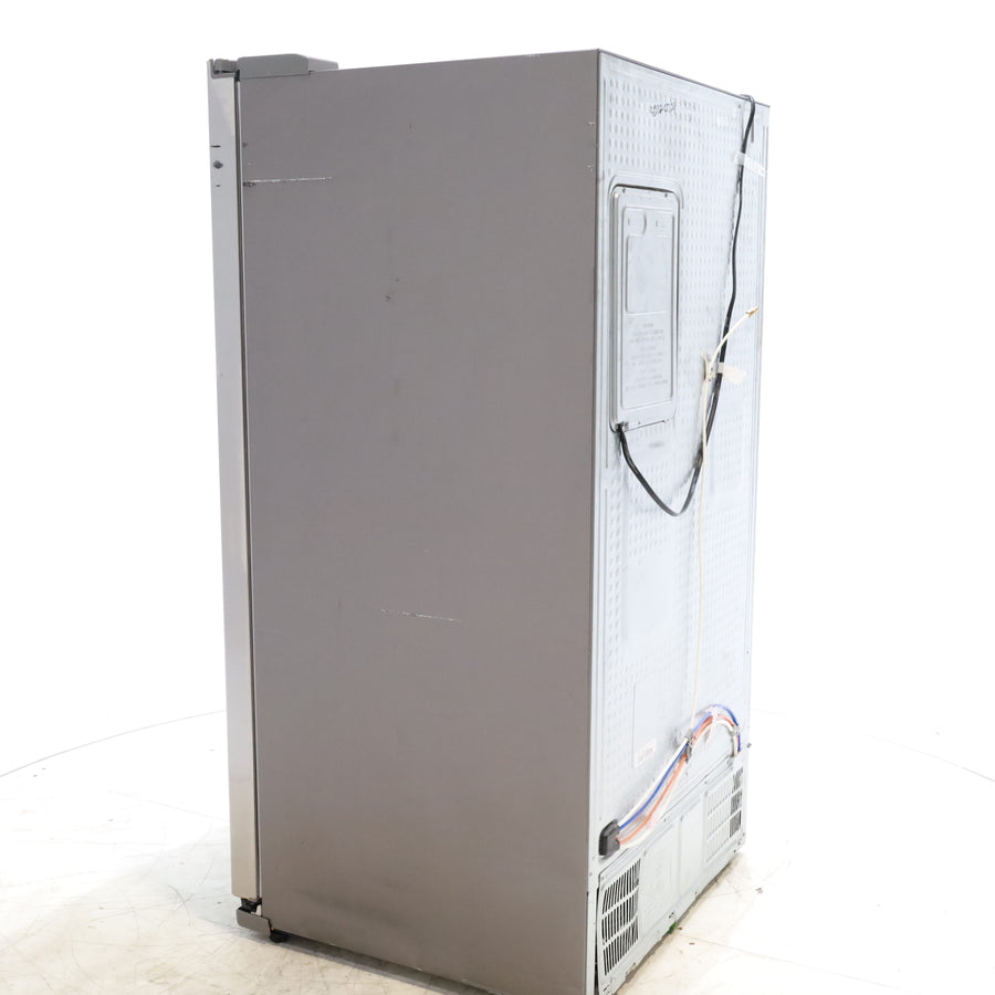 Stainless Steel ENERGY STAR Samsung 24.5 cu. ft. Side by Side Refrigerator with Exterior Ice and Water Dispenser - Certified Refurbished