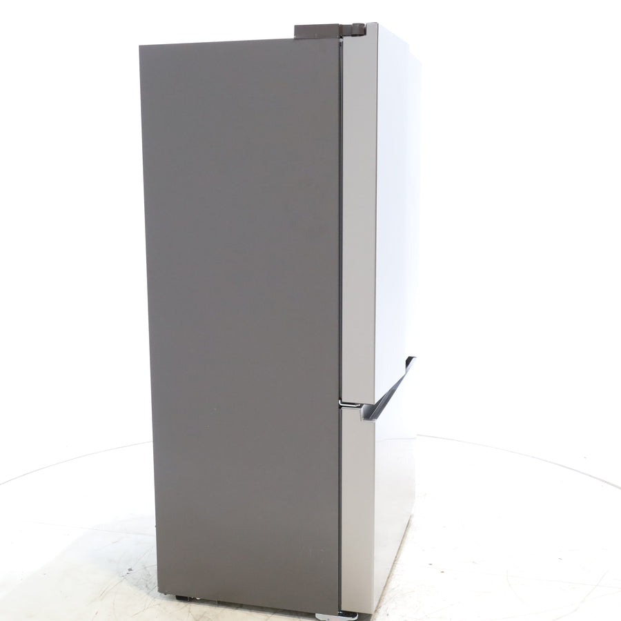 Hisense Fingerprint Resistant Stainless Steel Counter-depth 21.2 cu ft French Door ENERGY STAR Refrigerator with Water and Ice Dispenser - Scratch & Dent - Minor