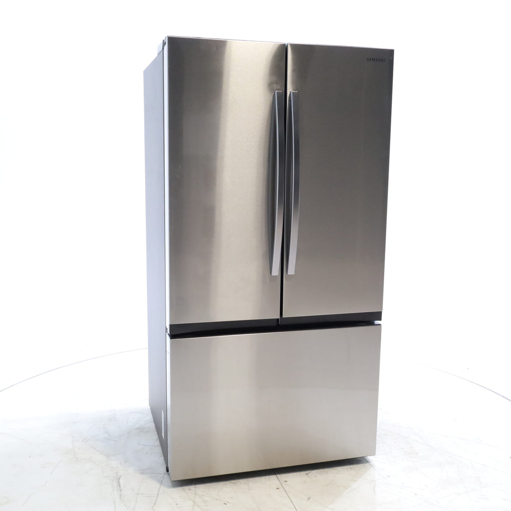 Pictures of Fingerprint Resistant Stainless Steel ENERGY STAR Samsung 32 cu. ft. 3 Door French Door Refrigerator with Dual Auto Ice Maker - Scratch & Dent - Minor - Neu Appliance Outlet - Discount Appliance Outlet in Austin, Tx