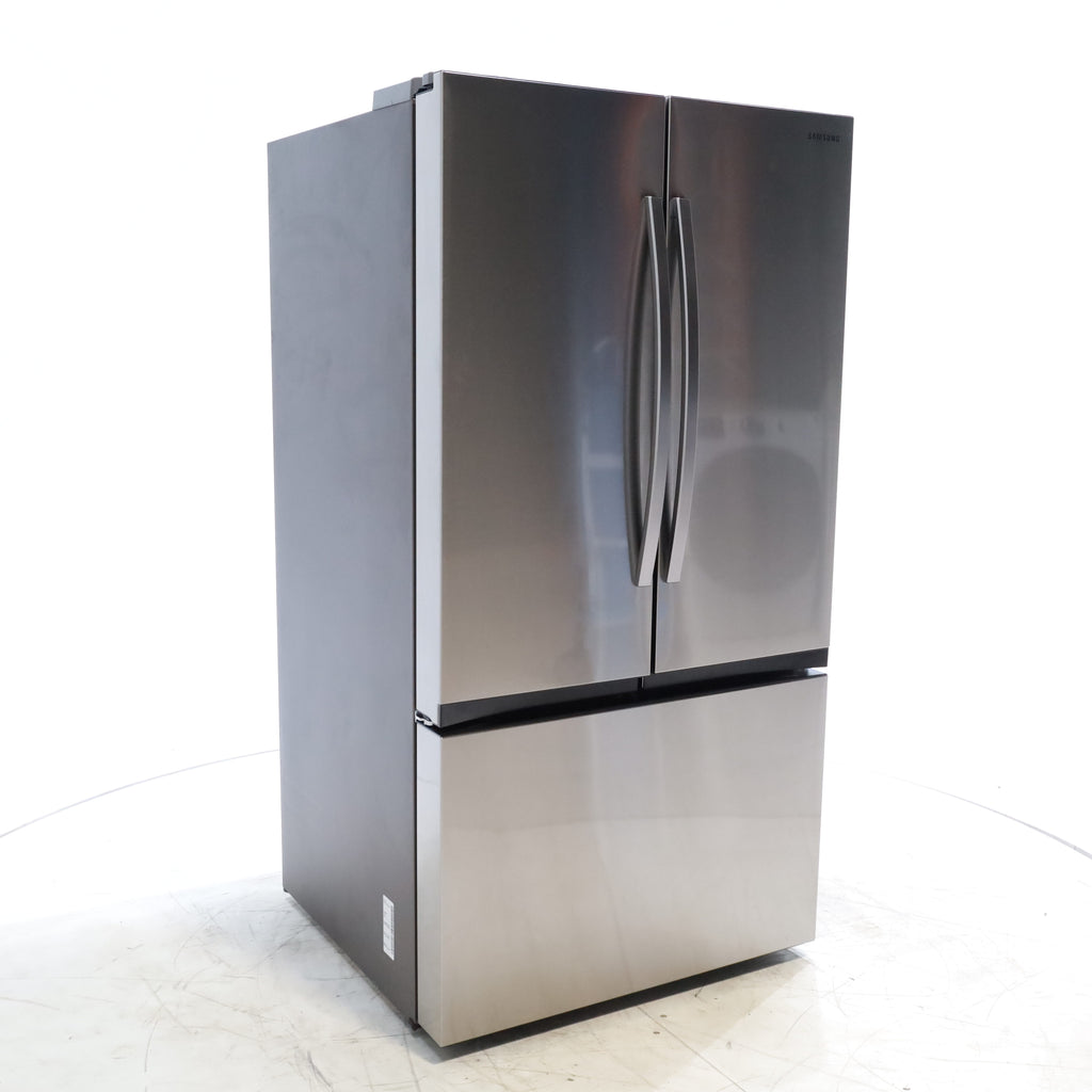 Pictures of Fingerprint Resistant Stainless Steel ENERGY STAR Samsung 32 cu. ft. 3 Door French Door Refrigerator with Dual Auto Ice Maker - Scratch & Dent - Minor - Neu Appliance Outlet - Discount Appliance Outlet in Austin, Tx