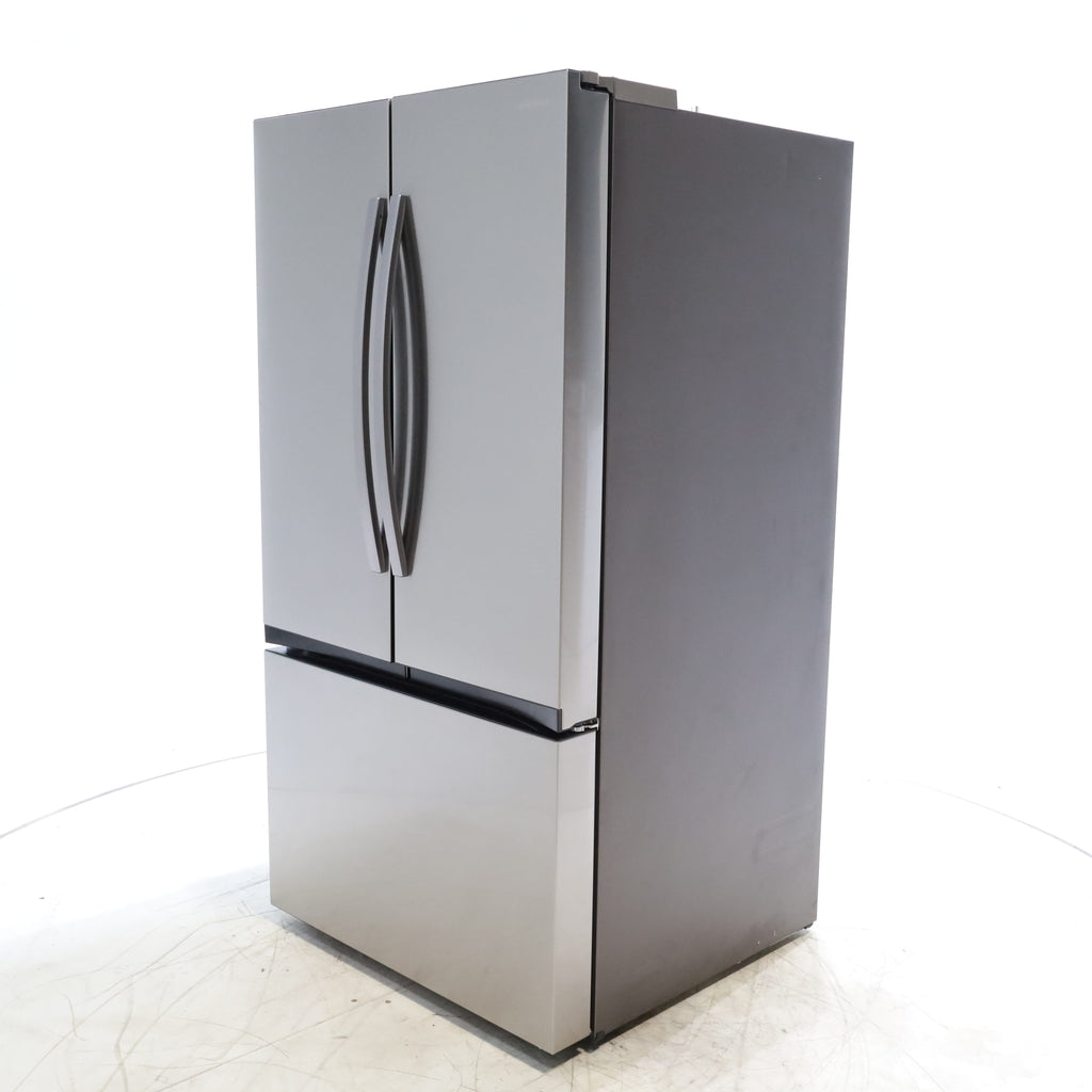 Pictures of Fingerprint Resistant Stainless Steel ENERGY STAR Samsung 32 cu. ft. 3 Door French Door Refrigerator with Dual Auto Ice Maker - Scratch & Dent - Minor - Neu Appliance Outlet - Discount Appliance Outlet in Austin, Tx