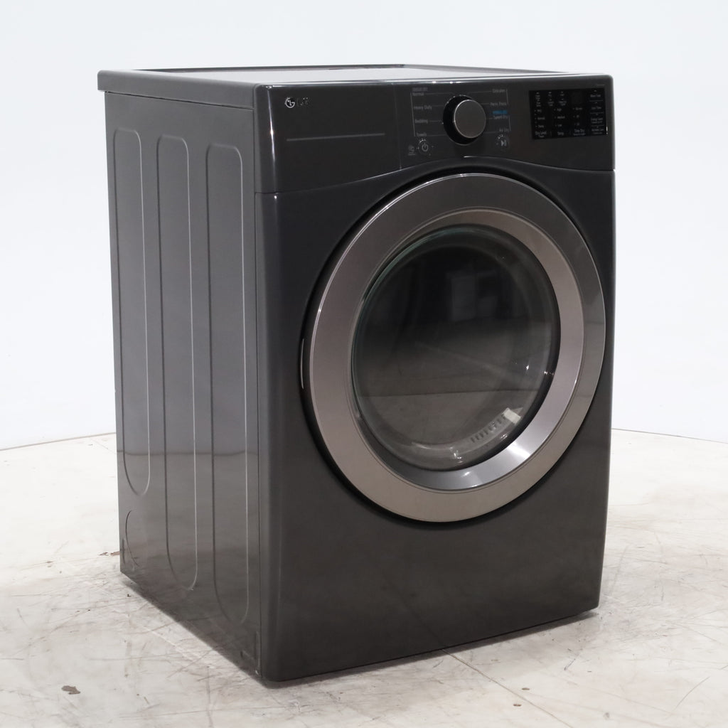 Pictures of LG Black ENERGY STAR 7.4 cu ft Ultra Large Capacity Electric Dryer with FlowSense Duct Detection - Scratch & Dent - Minor - Neu Appliance Outlet - Discount Appliance Outlet in Austin, Tx