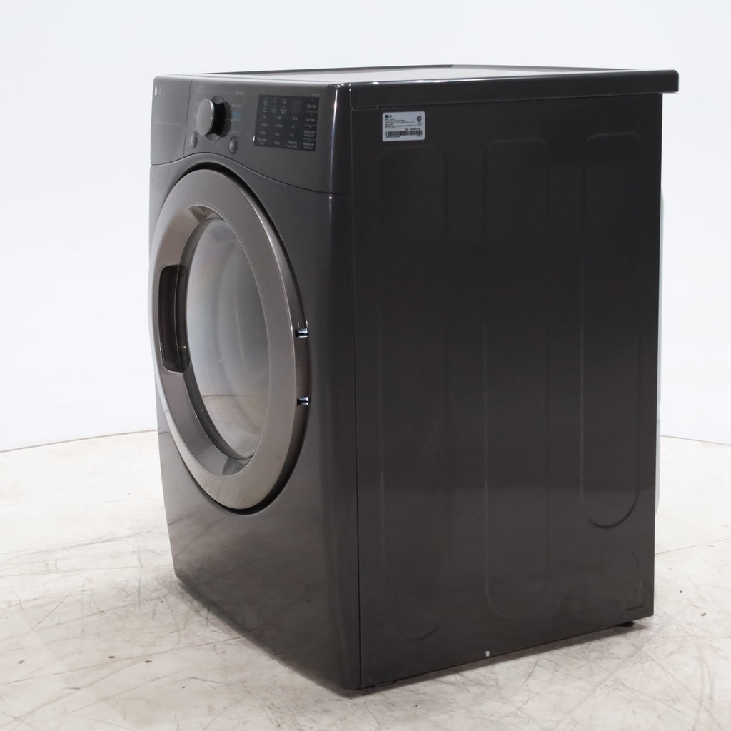 Pictures of LG Black ENERGY STAR 7.4 cu ft Ultra Large Capacity Electric Dryer with FlowSense Duct Detection - Scratch & Dent - Minor - Neu Appliance Outlet - Discount Appliance Outlet in Austin, Tx