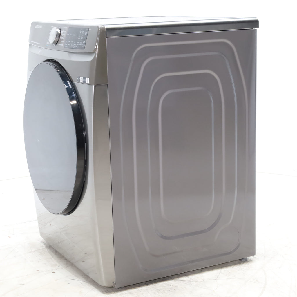 Pictures of Platinum Samsung 7.5 cu. ft. Front Load Electric Dryer with Steam- Scratch & Dent - Minor - Neu Appliance Outlet - Discount Appliance Outlet in Austin, Tx