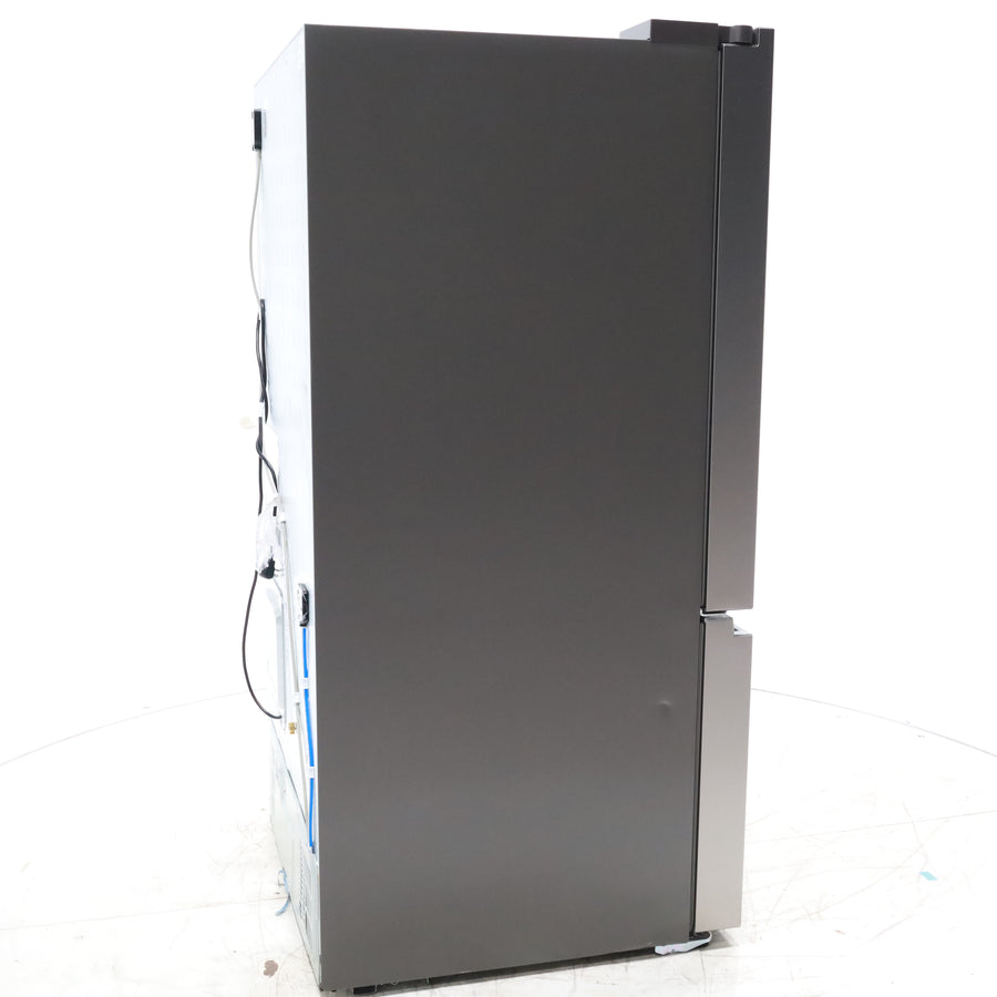 Fingerprint Resistant Brushed Steel ENERGY STAR Hisense 26.6 cu. ft. 3 Door French Door Refrigerator with Icemaker and Internal Water Dispenser - Scratch & Dent - Minor