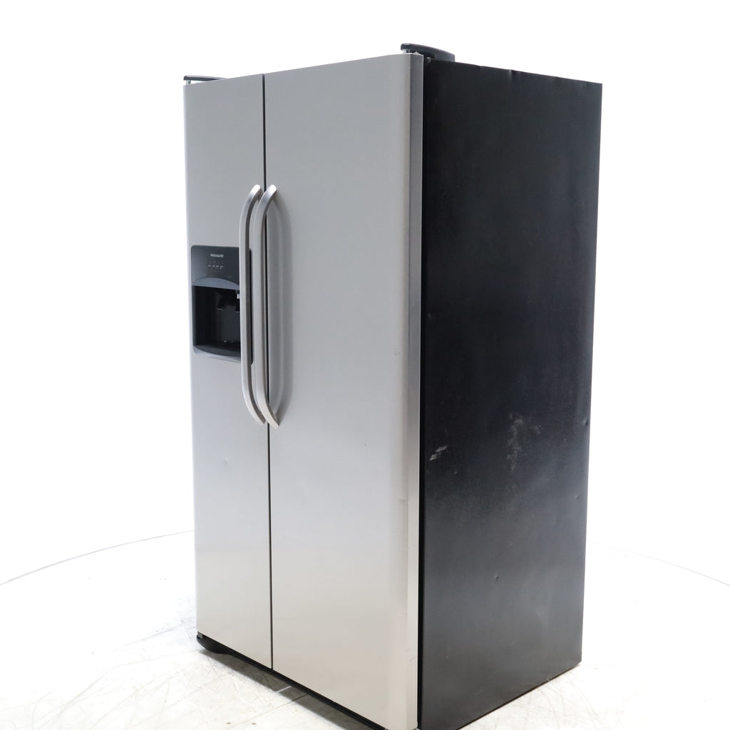 Pictures of Frigidaire Easy Care Stainless Steel 26 cu ft Side by Side Refrigerator with Ice and Water Dispenser - Certified Refurbished - Neu Appliance Outlet - Discount Appliance Outlet in Austin, Tx