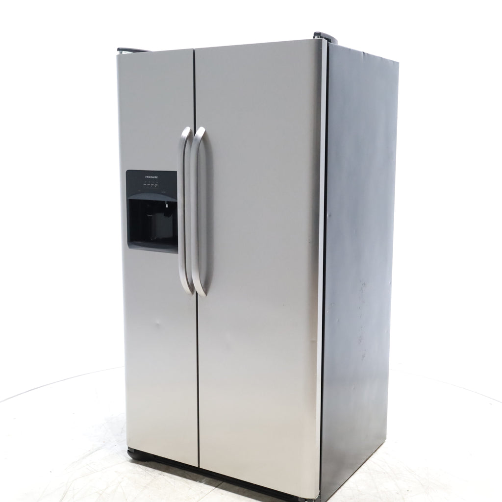 Pictures of Frigidaire Easy Care Stainless Steel 26 cu ft Side by Side Refrigerator with Ice and Water Dispenser - Certified Refurbished - Neu Appliance Outlet - Discount Appliance Outlet in Austin, Tx