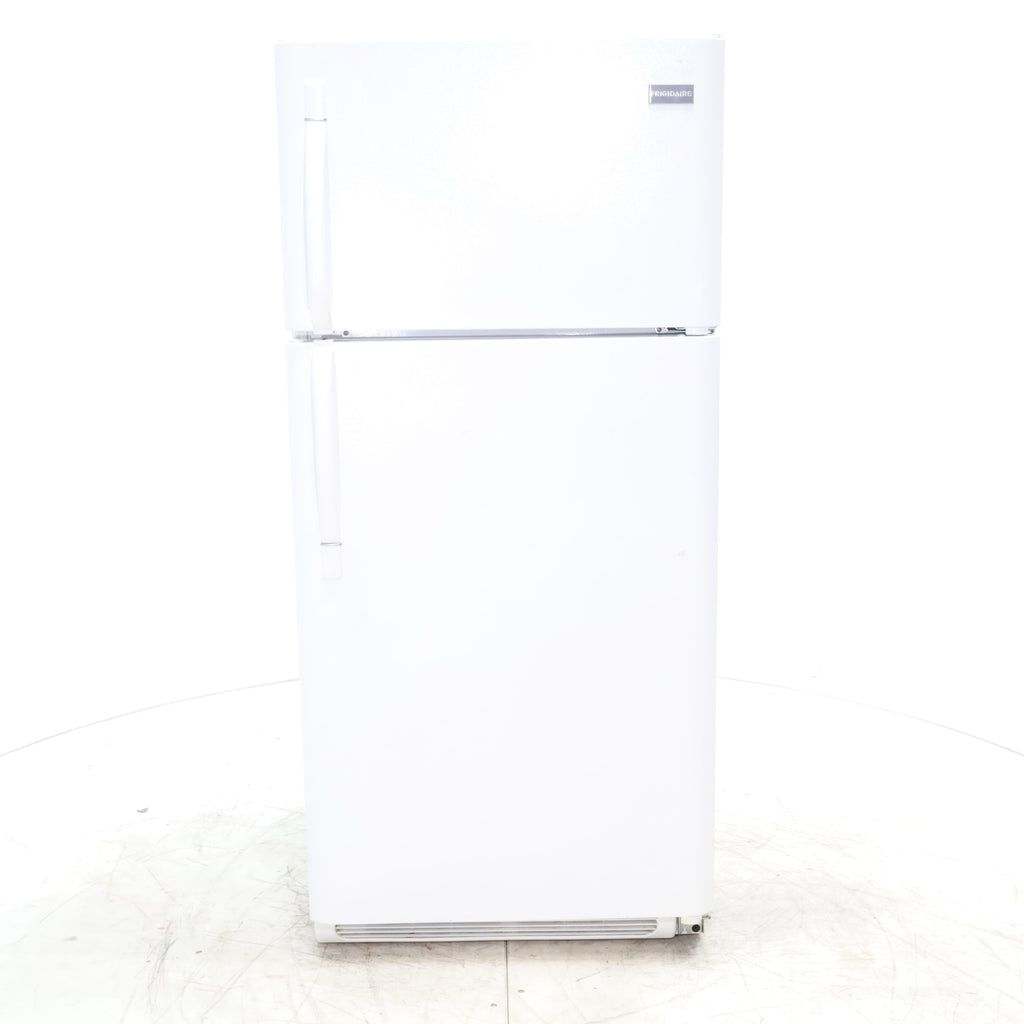 Pictures of 30" Wide Frigidaire White 18 cu ft  Top and Bottom Refrigerator with Adjustable Shelving and Ice Maker - Certified Refurbished - Neu Appliance Outlet - Discount Appliance Outlet in Austin, Tx