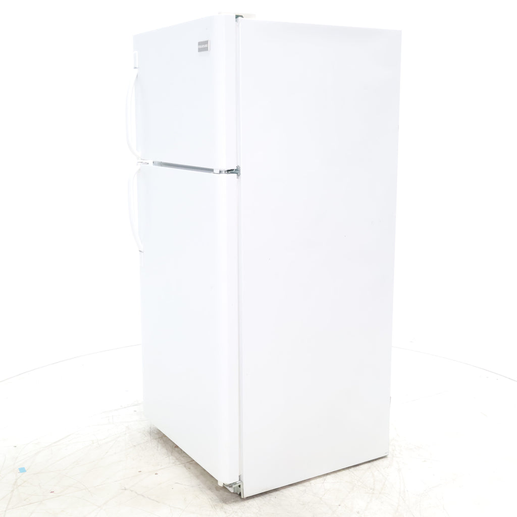 Pictures of 30" Wide Frigidaire White 18 cu ft  Top and Bottom Refrigerator with Adjustable Shelving and Ice Maker - Certified Refurbished - Neu Appliance Outlet - Discount Appliance Outlet in Austin, Tx