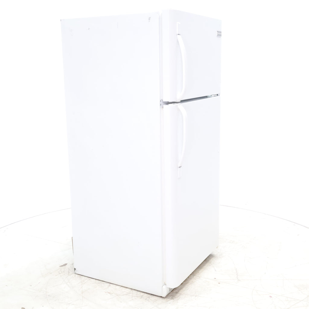 Pictures of 30" Wide Frigidaire White 18 cu ft  Top and Bottom Refrigerator with Adjustable Shelving and Ice Maker - Certified Refurbished - Neu Appliance Outlet - Discount Appliance Outlet in Austin, Tx