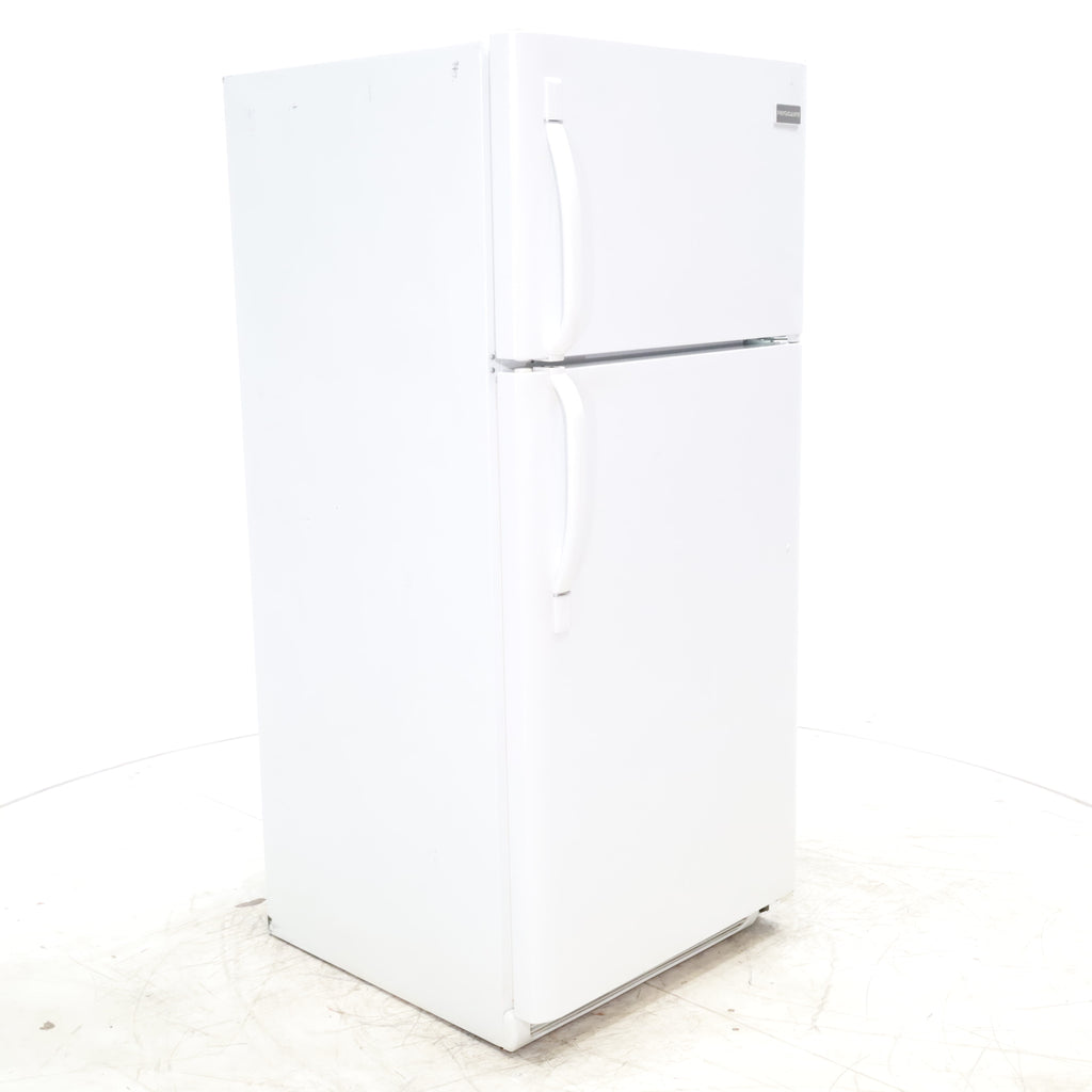 Pictures of 30" Wide Frigidaire White 18 cu ft  Top and Bottom Refrigerator with Adjustable Shelving and Ice Maker - Certified Refurbished - Neu Appliance Outlet - Discount Appliance Outlet in Austin, Tx